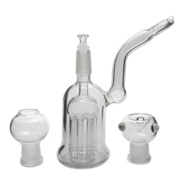 Bullet Glass Mini Bong + Percolator 17cm